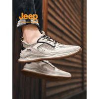 jeep男鞋夏款透气薄款休闲网面运动鞋男品牌正品软底防滑防臭网鞋