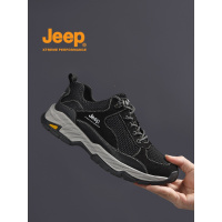 jeep男鞋夏款透气休闲网面男运动鞋品牌正品户外旅游登山爸爸鞋子
