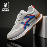 花花公子男鞋夏季透气网鞋韩版潮流百搭休闲鞋男士运动减震跑步鞋