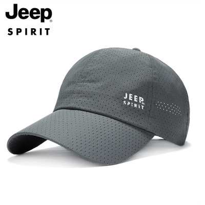 Jeep/吉普 夏季棒球帽子男女透气太阳帽速干鸭舌帽 0088
