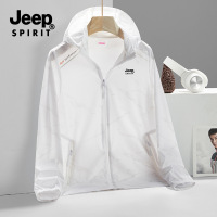 JEEP/吉普夏季薄款青年合体拉链休闲防晒服薄外套皮肤衣