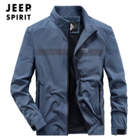 JEEP秋冬男士时尚夹克立领宽松大码男装商务休闲夹克外套舒适2208