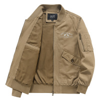 2022年冬秋中年男士外套棉休闲舒适英伦夹克立领