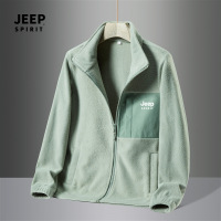 2022秋冬款青年抓绒外套男摇粒绒开衫双面绒男女款加绒卫衣