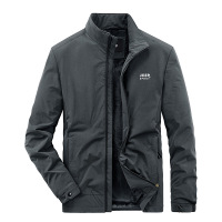 2022秋冬男士夹克卫衣外套加绒加厚休闲保暖长袖运动衫宽松潮立领