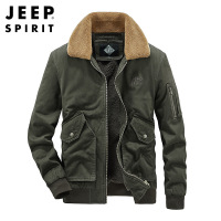 JEEP SPIRIT保暖棉衣男士外套棉服男装加厚加绒棉袄7011