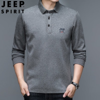 JEEP SPIRIT春秋POLO领卫衣男运动宽松卫衣男潮牌上衣打底衫7153