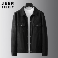 外套2022年秋冬工装秋季男士灯芯绒翻领美式休闲大码夹克潮流