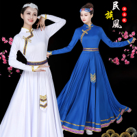 新款蒙古服装女民族风蒙族成人服饰表演出服舞蹈内蒙袍大摆长裙