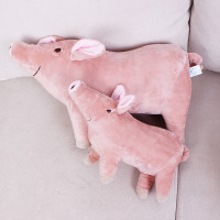 狗狗发泄玩具公狗泰迪幼犬宠物用品磨牙耐咬毛绒陪睡猪玩偶 毛绒陪睡猪 小号