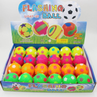 [发光发声3个装]狗玩具球宠物弹力球闪光发声带刺足球训犬用品 单个装 6.5cm