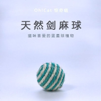[5只装]猫咪玩具剑麻球宠物玩具猫抓球耐磨耐咬训练狗逗猫玩具