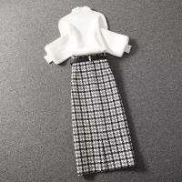 [退货包运费险]单件/套装女秋冬2021新款时尚成熟气质洋气显瘦格子半身裙两件套