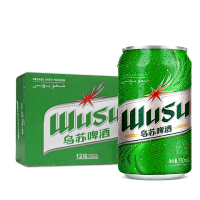 【新店特惠】乌苏啤酒 wusu新疆绿乌苏330ml*12罐l命大乌苏易拉罐新鲜日期 网红同款