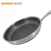 格丽诺(GOVEVO)28cm316不锈钢多层双面蜂窝煎锅全屏物理不粘锅加厚锅体(电磁炉禁用)