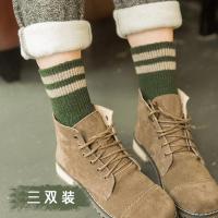 堆堆袜INS潮韩国秋冬款百搭加厚羊毛袜个性马丁靴保暖中筒袜子女