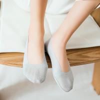 4双夏季船袜女超浅口高跟鞋纯棉硅胶防滑短袜套薄款冰丝隐形袜子
