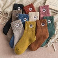 毛巾长袜子女加厚款加绒保暖纯棉韩国日系可爱ins潮秋冬季中筒袜