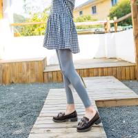 80D天鹅绒丝滑连裤袜女春秋平纹哑光微压百搭九分美腿打底袜薄款