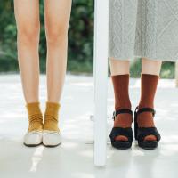 百搭堆堆袜翻边秋冬季加厚保暖韩国日系马丁靴学生长袜子女中筒袜