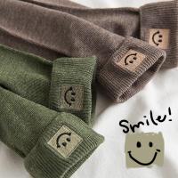 笑脸袜子女生秋冬韩国ins潮可爱日系短袜软妹纯棉百搭学生中筒袜