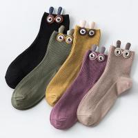 大眼睛袜子女中筒袜日系ins潮百搭秋冬季可爱韩版ulzzang卡通搞怪
