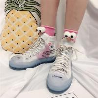 秋冬季袜子女中筒袜ins潮创意个性韩国可爱搞怪卡通带眼睛的袜子