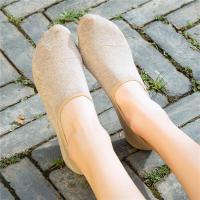 无骨缝头纯色袜子女船袜硅胶防滑短袜浅口夏季纯棉隐形袜薄款防臭