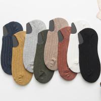 袜子男潮短袜夏季薄款纯棉浅口低腰全棉船袜男硅胶防滑防臭隐形袜