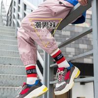 袜子男棉袜冬季中筒篮球袜潮牌精梳棉袜街头长袜男潮长筒袜子高邦