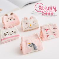 袜子女士棉袜短筒可爱卡通袜子棉袜子女士立体袜萌宠日系粉色系