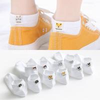 袜子女短袜浅口低帮春夏布标个性韩版日系可爱ins潮学院风女棉袜