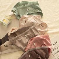 日系女士内裤女纯棉全棉裆冬季性感中腰裤头少女式女生无痕三角裤