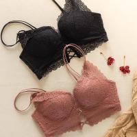 内衣女聚拢性感无钢圈文胸套装厚款小胸聚拢侧收调整型收副乳胸罩