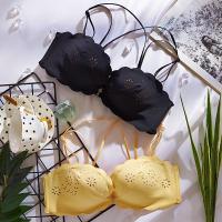 性感无痕美背内衣套装女无钢圈聚拢小胸显大少女学生透气舒适文胸