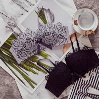 性感蕾丝文胸小胸平胸聚拢无钢圈少女内衣套装女内裤成套显大胸罩