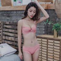 文胸套装女蕾丝性感聚拢薄款收副乳内衣调整型防下垂薄款学生胸罩