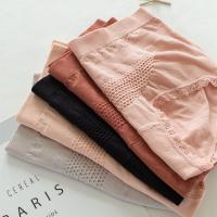 日系纯棉收腹提臀内裤女塑身薄款高腰紧身少女三角裤塑形底裤