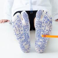 足疗袜子女网红款棉袜足底保健脚部穴位图解脚底按摩袜子男养生袜