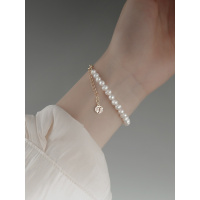 初影 珍珠手链天然珍珠手链女夏简约高级感闺蜜手链ins小众设计