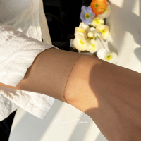 美哭的蕾丝手链!14k包金超细温柔水波链条 s925纯银手饰不色女