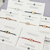 Tory Burch欧美风手工编织双子座幸运红绳可调节情侣手绳手链TB