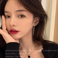 裂强推~一套耳挂式耳环无耳洞耳夹简约ins气质网红耳饰个性设计感