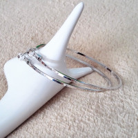 925纯银针耳圈大小圈圈耳环耳饰品韩国时尚圆环夸张潮流女