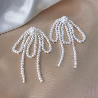 巴洛克珍珠耳环女气质韩国长款流苏耳钉高级感超仙网红大气耳饰品