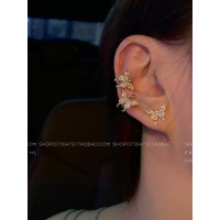 裂墙推荐!ins 超美无耳洞耳夹仙气森系耳钉女纯银超仙蝴蝶耳饰品