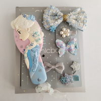 儿童发饰爱莎套装礼盒韩国女童公主超仙头饰饰品发夹发卡小女孩