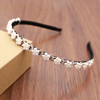 发箍女头饰合金珍珠钻石头箍包布防滑气质发卡儿童女童发饰品