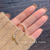 小众高级感珍珠水钻耳环ins冷淡风百搭耳钉2020新款潮韩国耳饰品