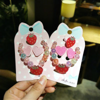 儿童生日手链耳夹防痛无耳洞戒指套装饰品女童公主首饰礼品